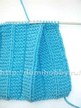 Вязание с эффектом плиссе и складок.