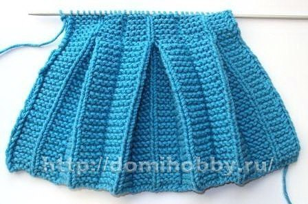 Вязание с эффектом плиссе и складок.