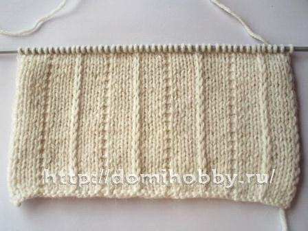 Вязание с эффектом плиссе и складок.