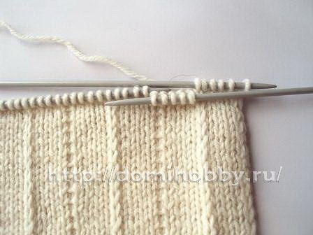 Вязание с эффектом плиссе и складок.