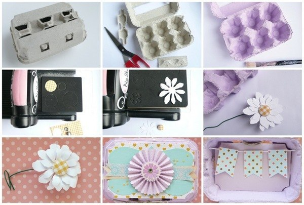 Пасхальный подарок с шоколадными яйцами.