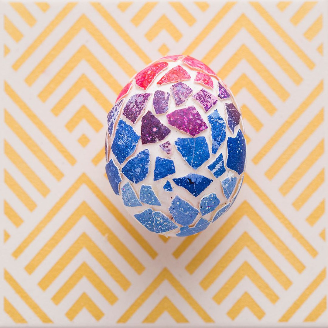 Декор яиц: мозаика
