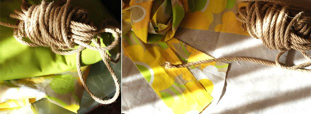 Пасхальная корзинка из веревки