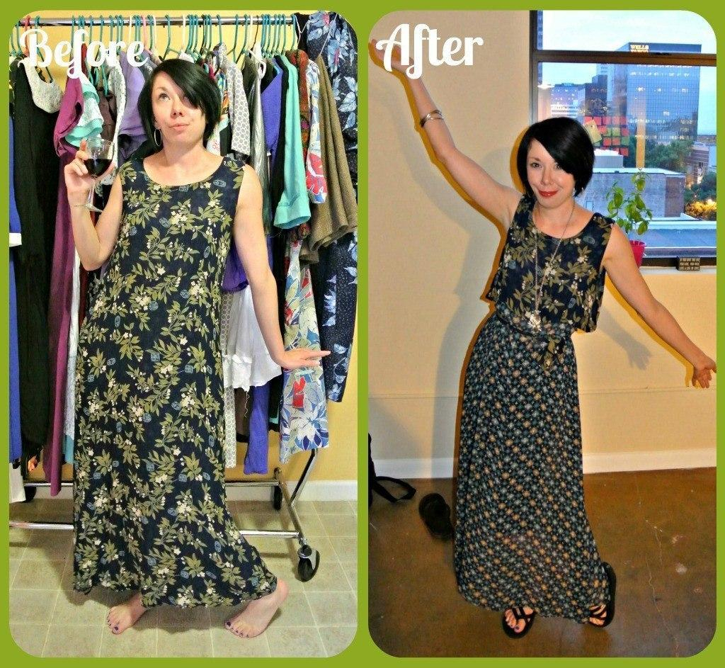 Девушка берет одежду в секонд-хенде и делает из нее довольно-таки неплохие наряды