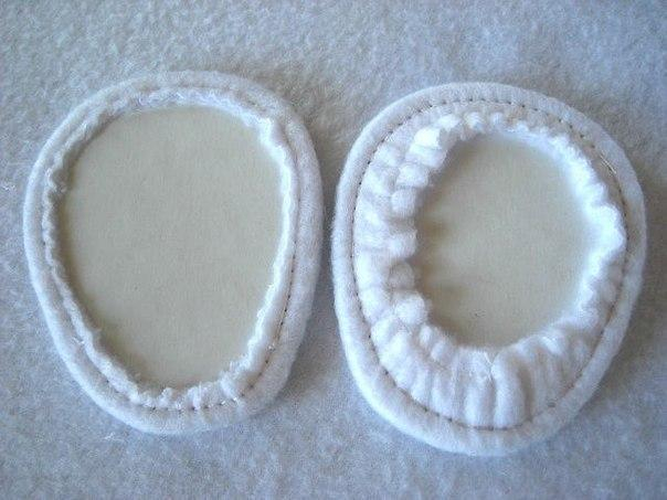 Ботинки для игрушек. Шьем сами.