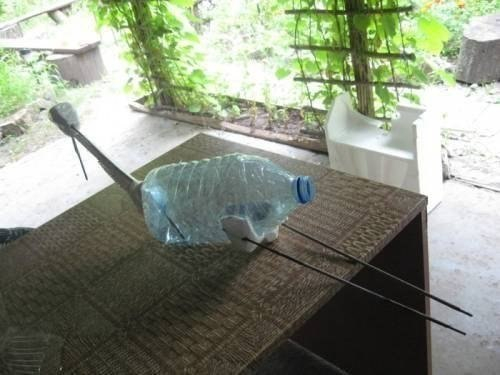 Садовая скульптура своими руками Аист