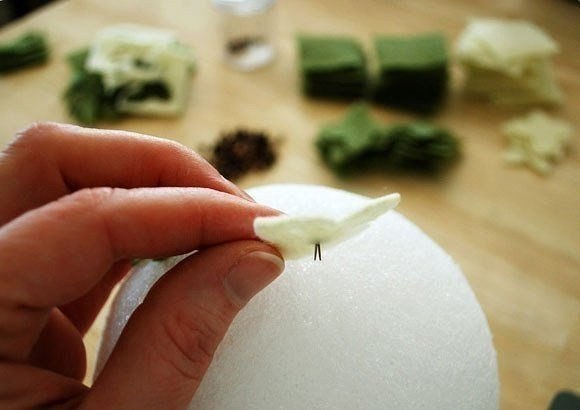 Весенний топиарий из фетра