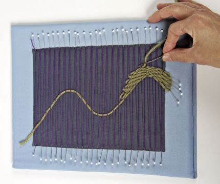 Рукодельная ткань в технике гобелен