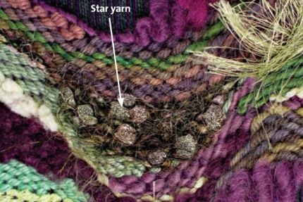 Рукодельная ткань в технике гобелен