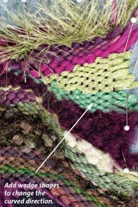 Рукодельная ткань в технике гобелен