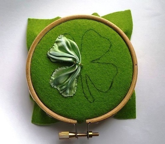 Мастер-класс по созданию броши «Клевер удачи»