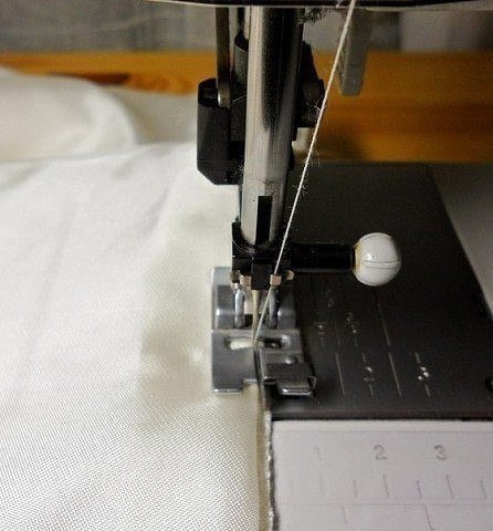 Потайной шов на швейной машинке