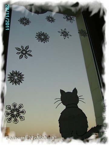 Украшаем окна к Новому году. Трафареты.