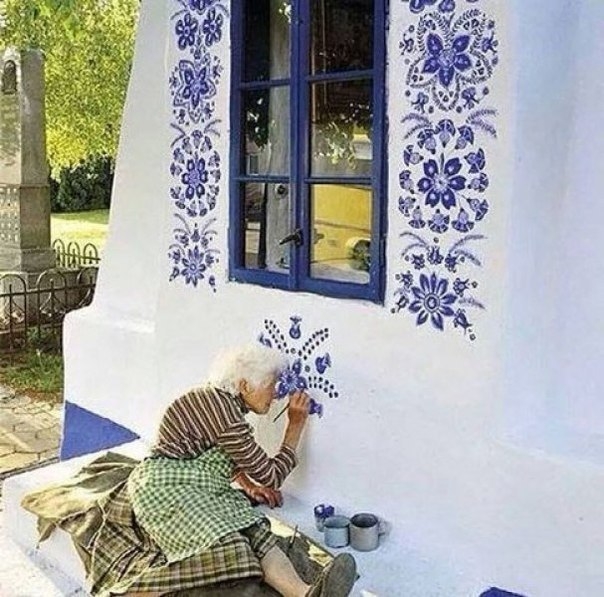 Добрая роспись бабушки Анны (Anežka Kašpárková]) из Моравии