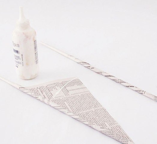 Панно из газетных трубочек