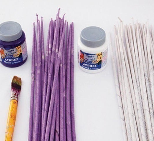 Панно из газетных трубочек