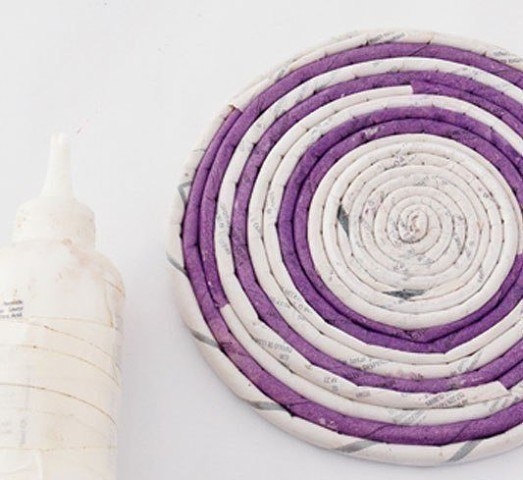 Панно из газетных трубочек