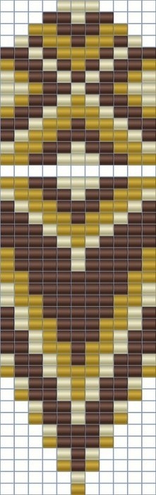 Схемы для бисероплетения. Серьги.