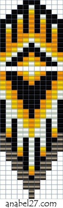 Схемы для бисероплетения. Серьги.