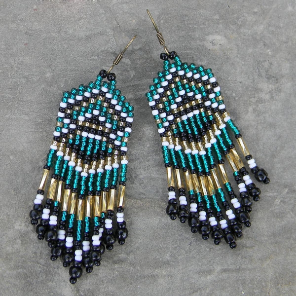 Схемы для бисероплетения. Серьги.