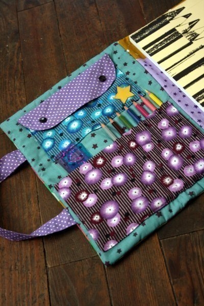 Интересная идейка переносного альбома для маленького художника