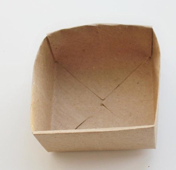 Как быстро сделать коробочку в технике оригами.