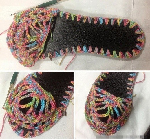 Летняя обувь крючком