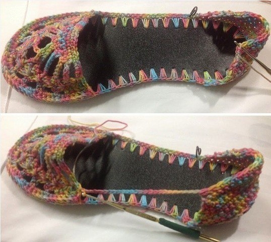 Летняя обувь крючком