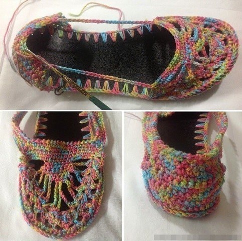 Летняя обувь крючком