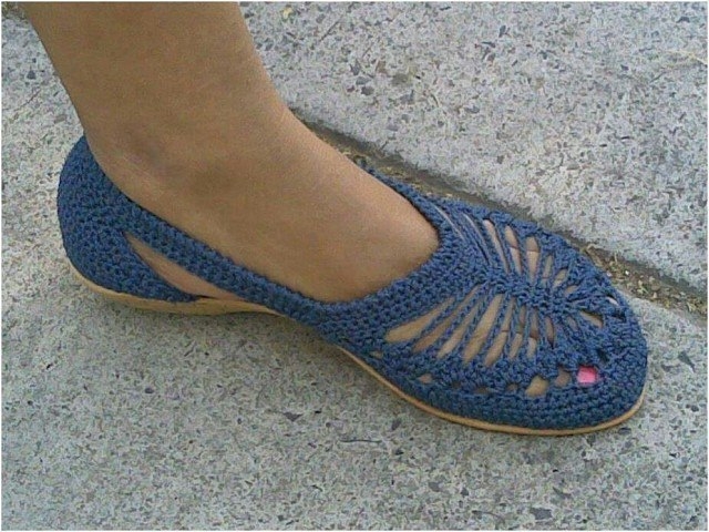 Летняя обувь крючком