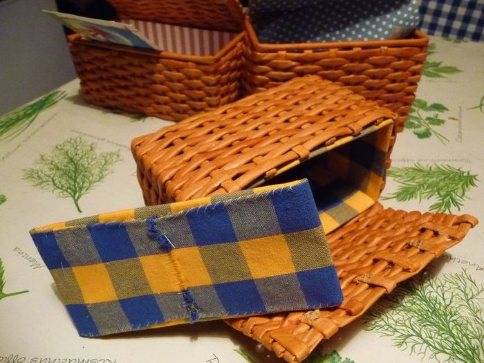 Шкатулки с подкладкой из газет