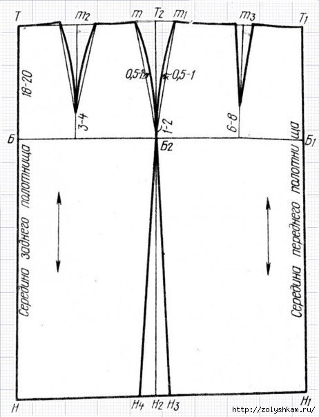 Юбка-карандаш без боковых швов