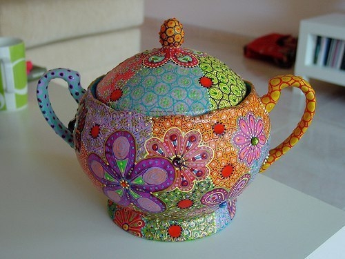 Роспись посуды от Nini Violette