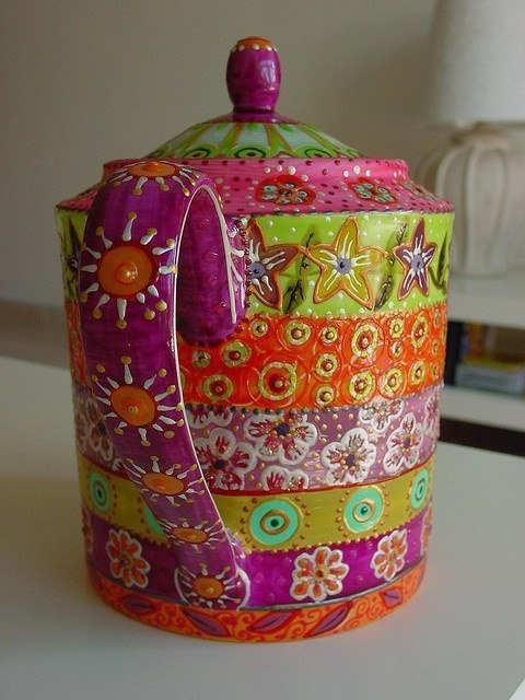 Роспись посуды от Nini Violette