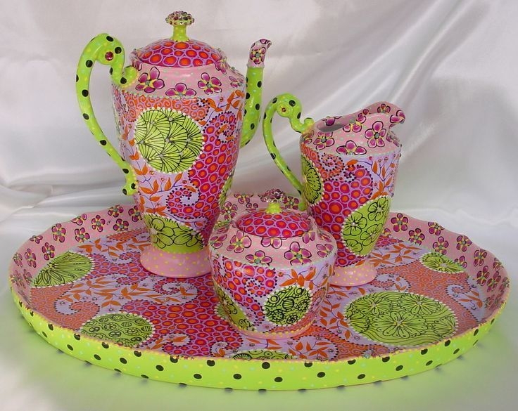 Роспись посуды от Nini Violette