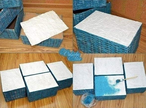 Плетём коробочку из газет