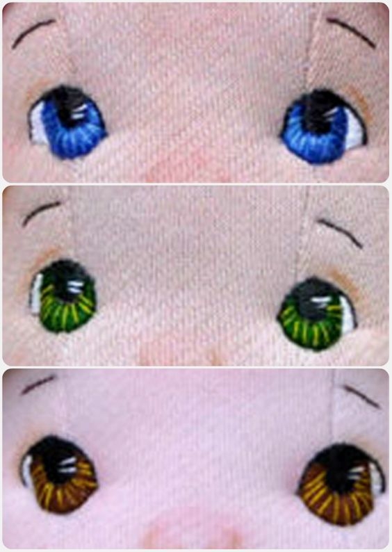 Вышиваем лицо куклам