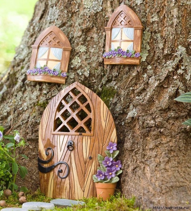 Миниатюрные скульптуры для волшебного сада. Идеи для вдохновения.