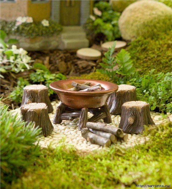 Миниатюрные скульптуры для волшебного сада. Идеи для вдохновения.