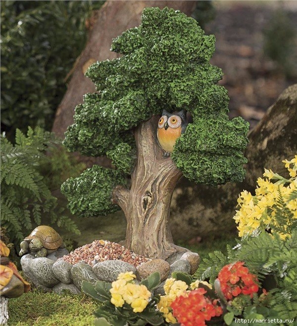 Миниатюрные скульптуры для волшебного сада. Идеи для вдохновения.