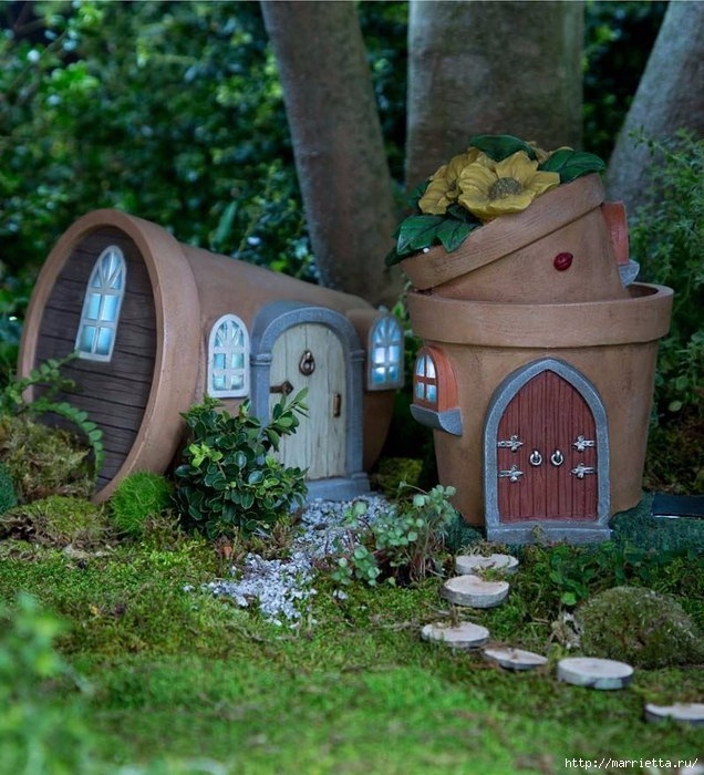 Миниатюрные скульптуры для волшебного сада. Идеи для вдохновения.