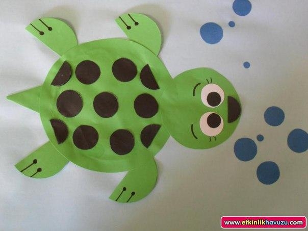 Аппликация с детьми из бумажных кругов