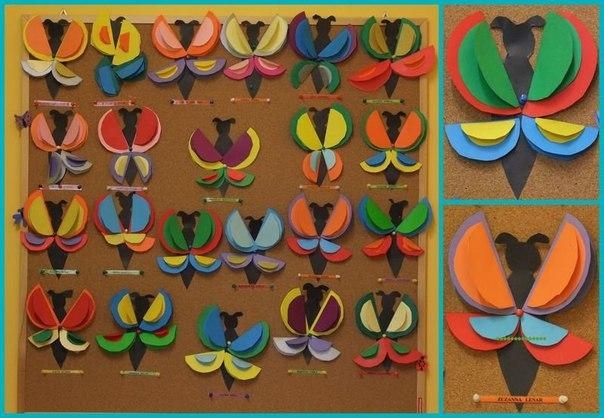 Аппликация с детьми из бумажных кругов