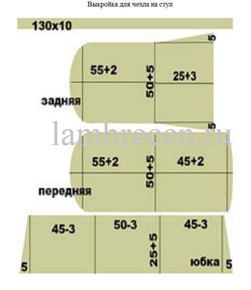 Чехлы на стулья своими руками 