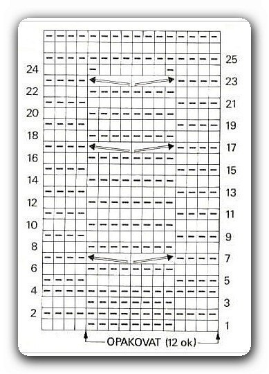 Узор спицами Сова