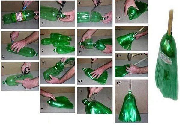 Веник из пластиковой бутылки