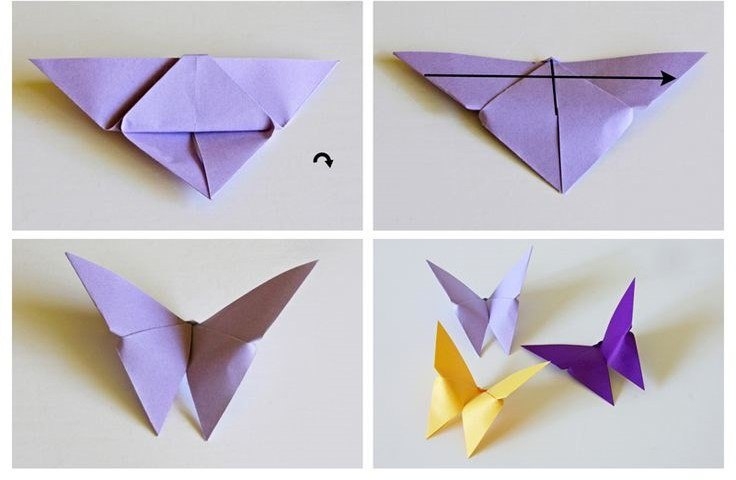 Бабочки-оригами для декора