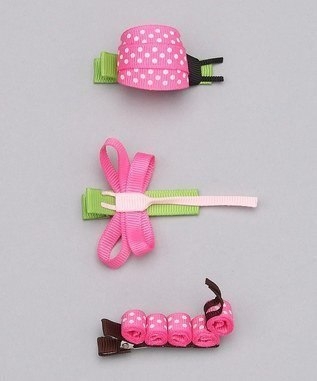 Заколочки из репсовых лент для маленьких модниц