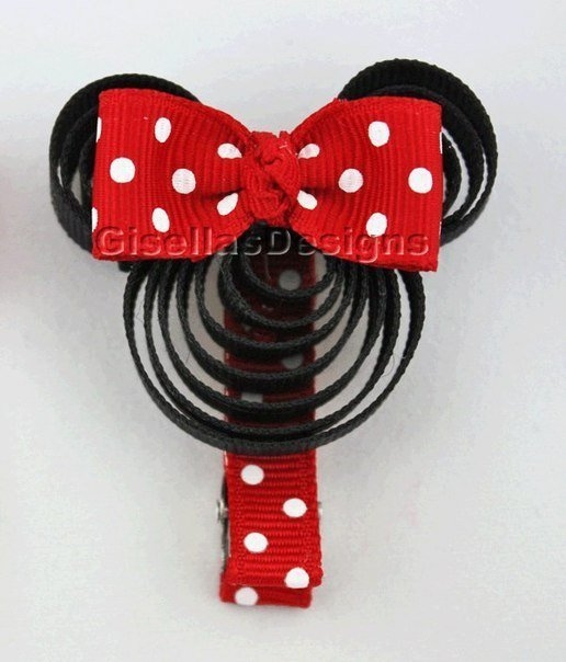 Заколочки из репсовых лент для маленьких модниц