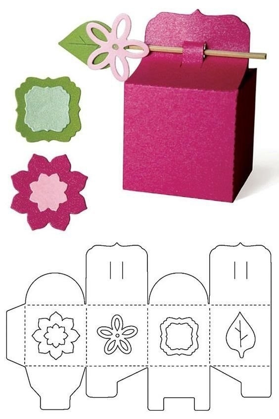 Шаблоны для создания оригинальных подарочных коробочек